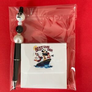 Disney Cruisers!! Here ya go. Pen/notepad set $10